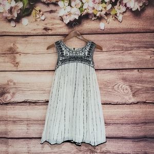 Free People Cream & Black Dress Size 2